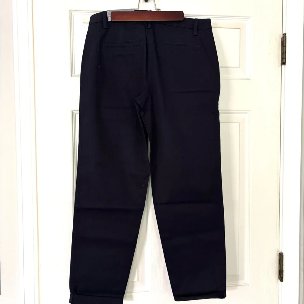 NWT- Talbots Navy Relaxed Chinos - Picture 2 of 6